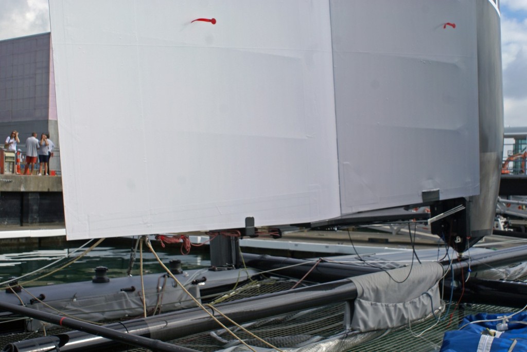 Wingsail controls - AC45 Launch © Richard Gladwell www.photosport.co.nz