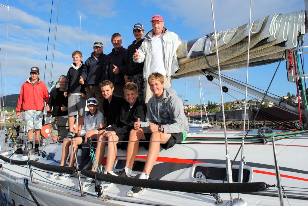 The crew of Auch include eight young sailors aged between 11 and 19 - 85th Bruny Island Race ©  Andrea Francolini Photography http://www.afrancolini.com/