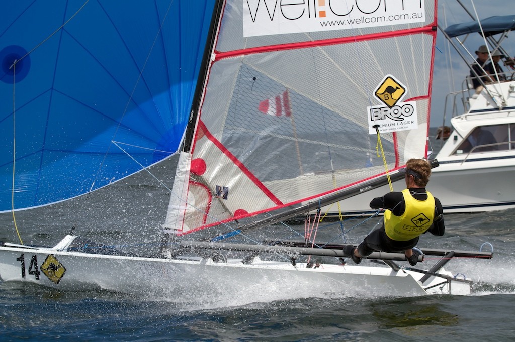 Daniel Henderson (GBR) - 2011 Musto Skiff World Championships, Melbourne - Day 2 © Shane Baker Photographs http://www.shanebaker.net
