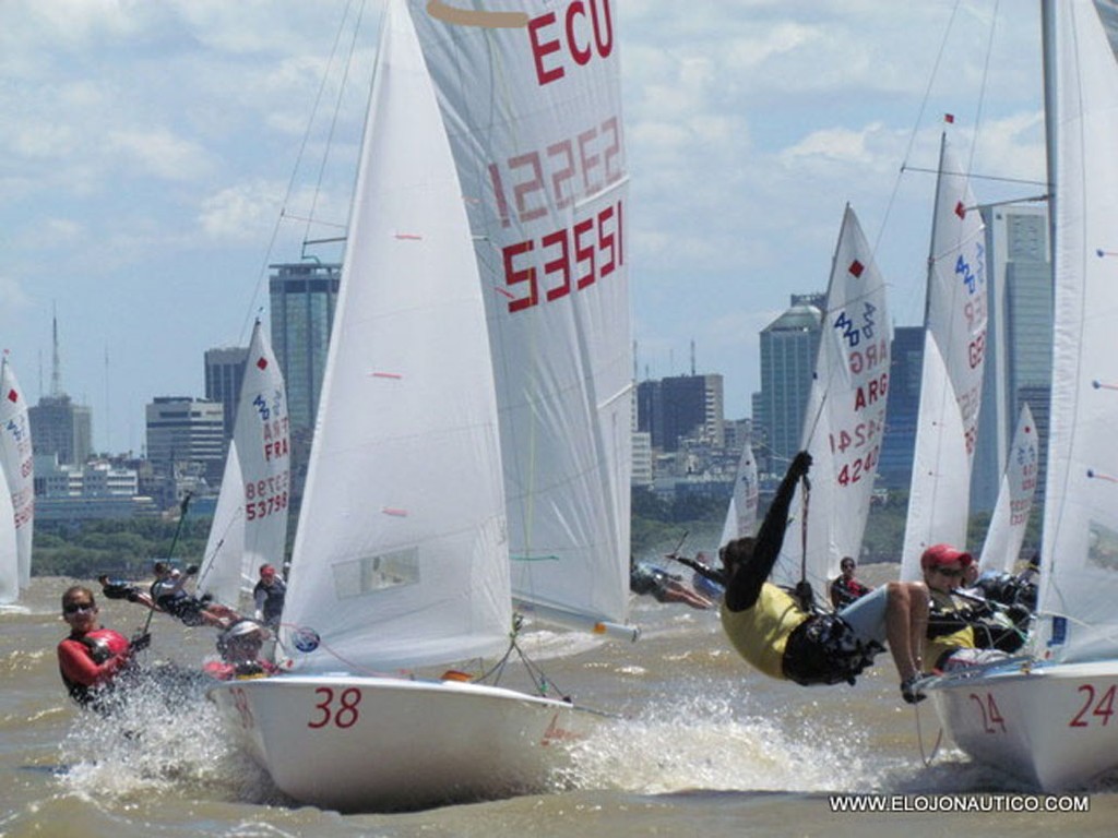 ECU+Nadine Bohm-GER - 420 World Championships 2011 © Jorge Cousillas www.elojonautico.com