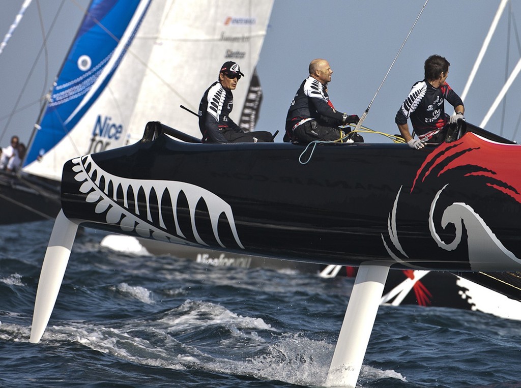 Emirates Team New Zealand - Extreme Sailing Series - Oman  <br />
 © Carlo Borlenghi / www.carloborlenghi.com