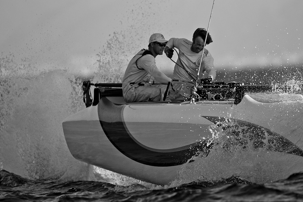 Muscat, Oman  20/02/2011<br />
Estreme Sailing Series - Muscat<br />
Day1: Alinghi<br />
 © Carlo Borlenghi / www.carloborlenghi.com