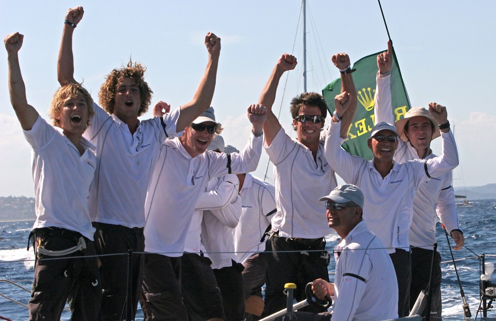 We are the champions! Transfusion’s crew moments after their victory - Rolex Farr 40 World Championships photo copyright Crosbie Lorimer http://www.crosbielorimer.com taken at  and featuring the  class