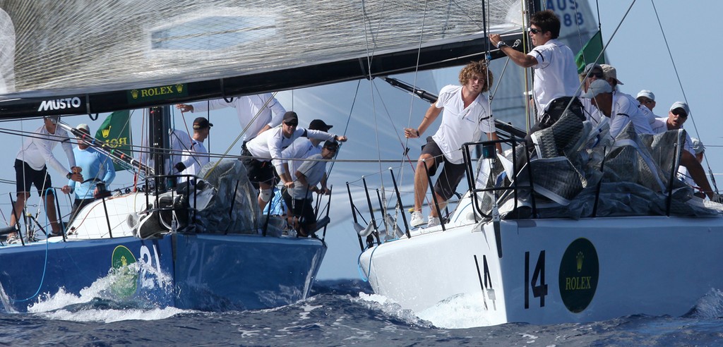 Crew get busy on Transfusion and Goombay Smash - Rolex Farr 40 World Championships photo copyright Crosbie Lorimer http://www.crosbielorimer.com taken at  and featuring the  class