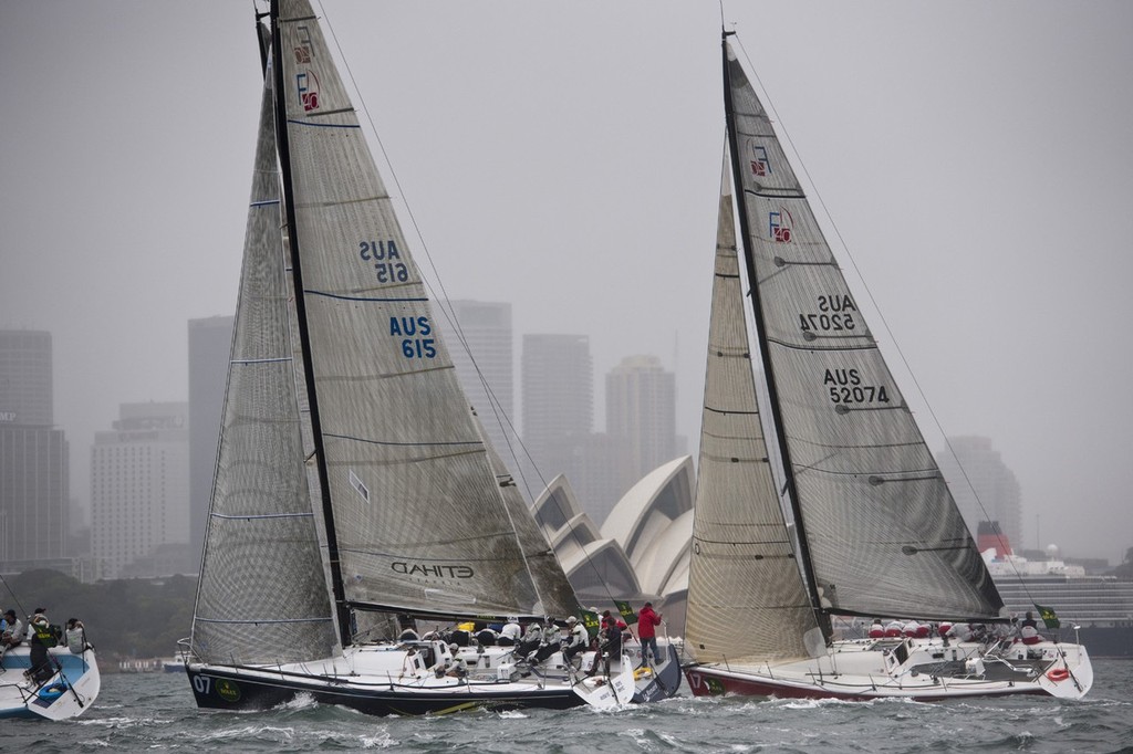 ESTATE MASTER, Sail No: AUS 615, Owner: Lisa & Martin Hill, Tactician: Tom Slingsby and WIRED, Sail No: AUS 52074, Owner: Stephen Boyes, Tactician: Matthew Foster - Rolex Farr 40 World Championship 2011 photo copyright  Rolex/ Kurt Arrigo http://www.regattanews.com taken at  and featuring the  class