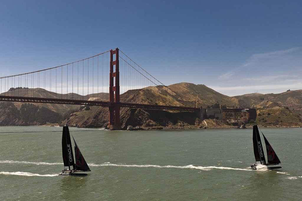 Oracle Racing - AC45’s San Francisco - 10 June 2011 © Guilain Grenier Oracle Team USA http://www.oracleteamusamedia.com/