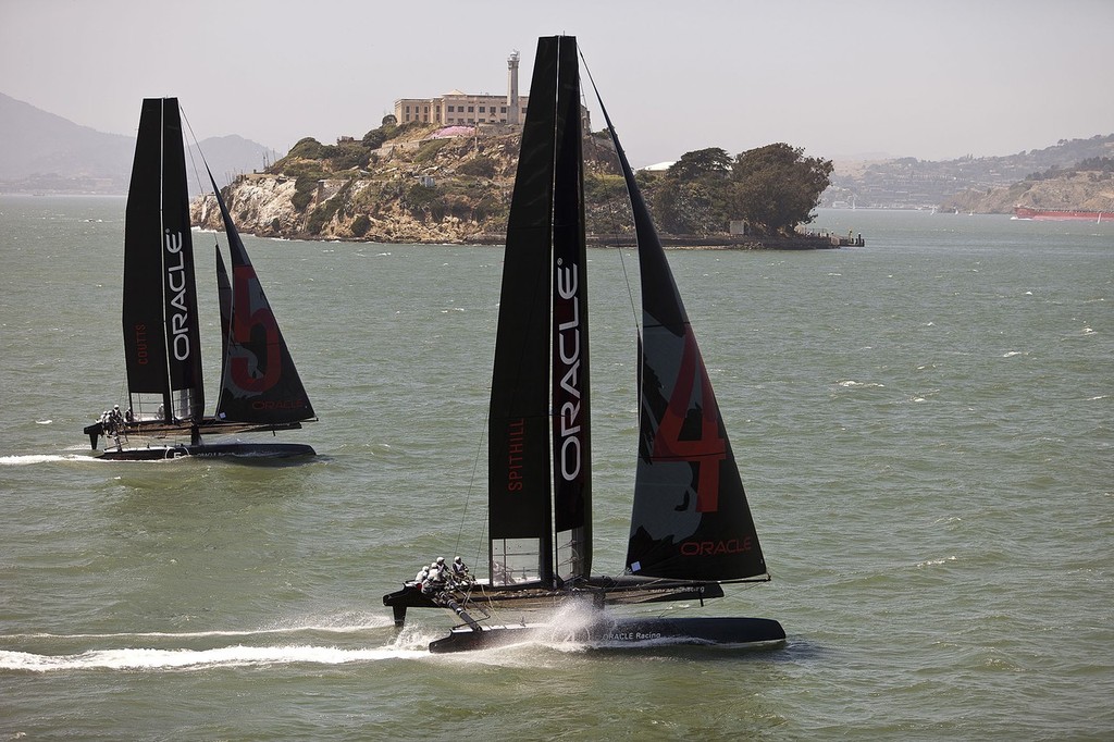 Oracle Racing - AC45’s San Francisco - 10 June 2011 © Guilain Grenier Oracle Team USA http://www.oracleteamusamedia.com/