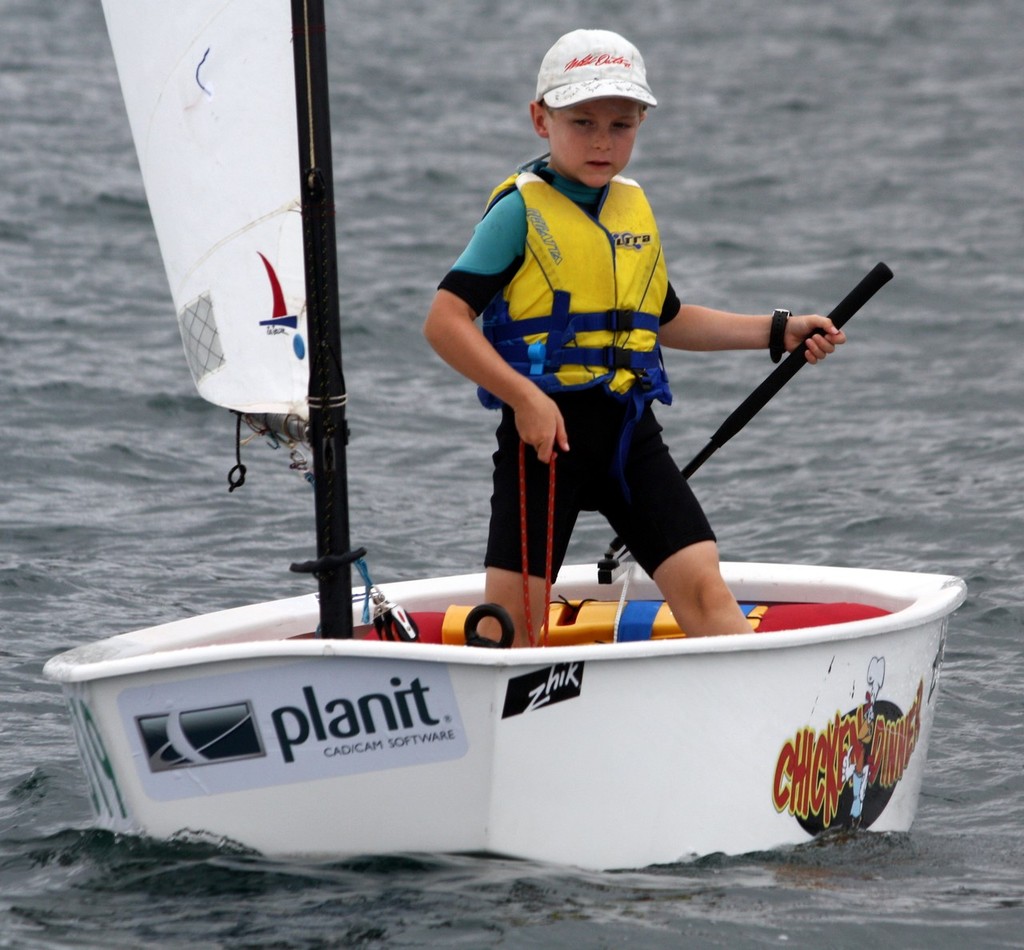 Green Fleet&rsquo;s Maximillian Parker &rsquo; Chicken Dinner&rsquo;  concentrating on his every move photo copyright Tom Quirk taken at  and featuring the  class