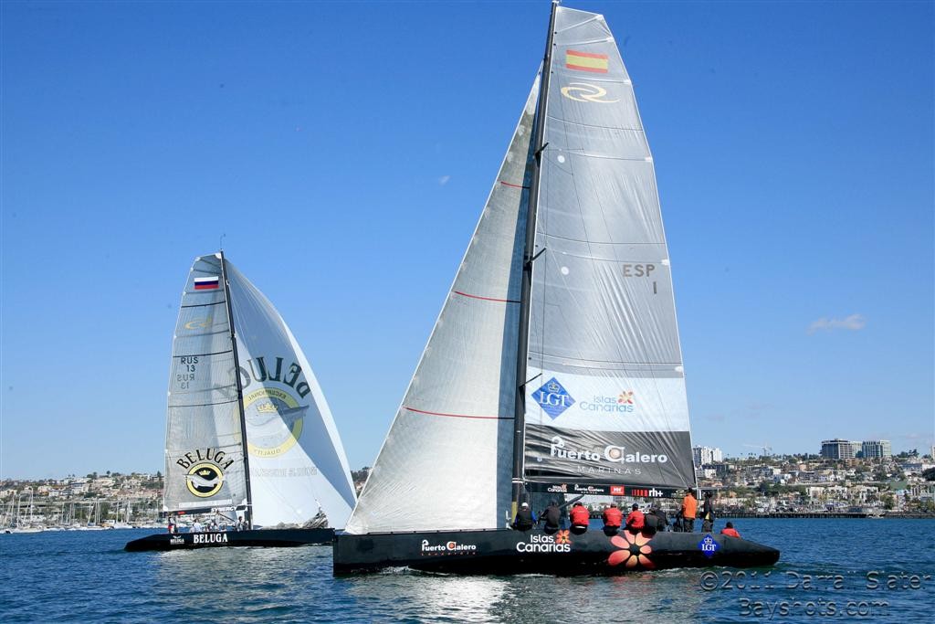 Sunday practice  - RC 44 SAN DIEGO 2011 photo copyright Darrall Slater (copyright) http://hstrial-dslater2.homestead.com/index.html taken at  and featuring the  class