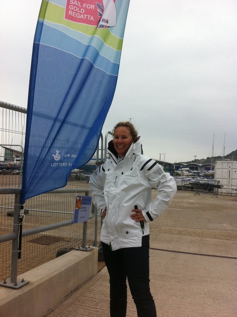 Sara Winther ahead of the 2011 Skandia Sail for Gold Regatta at Weymouth photo copyright SW taken at  and featuring the  class