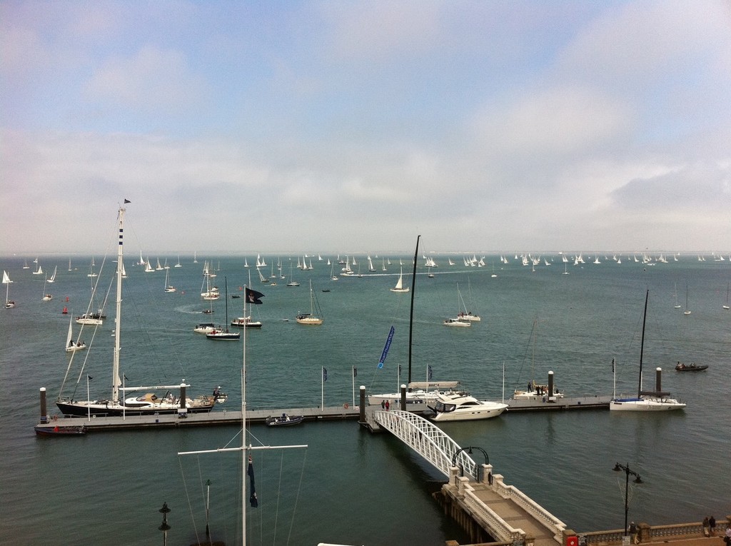 The van of the fleet finishes, JP Morgan Asset Management Round the Island Race photo copyright Ben Gladwell http://www.sail-world.com/nz taken at  and featuring the  class