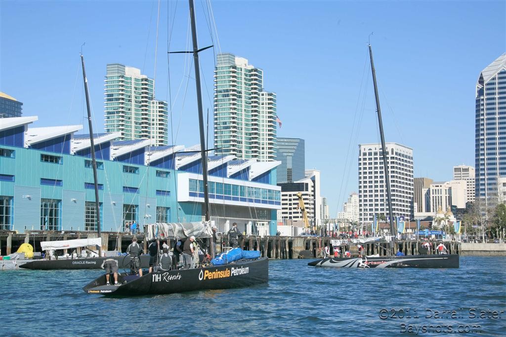 Home base for RC44 - RC 44 SAN DIEGO 2011 photo copyright Darrall Slater (copyright) http://hstrial-dslater2.homestead.com/index.html taken at  and featuring the  class