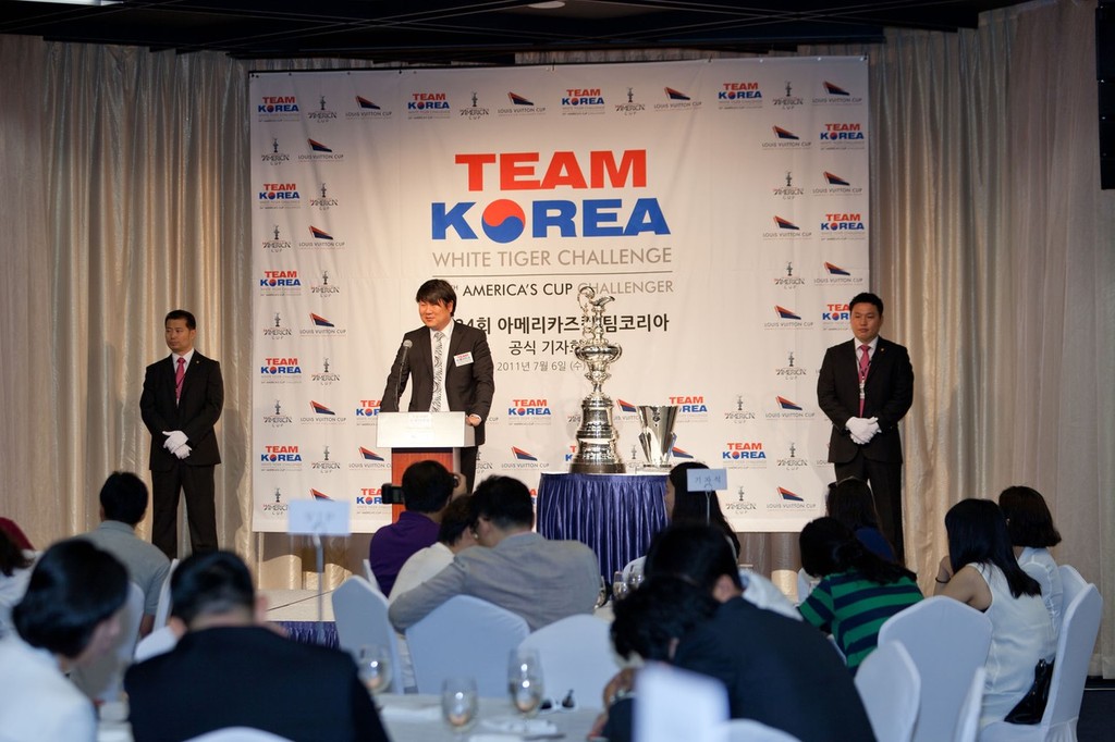Team Korea Announcement - Kim Dong-Young © ACEA - Photo Gilles Martin-Raget http://photo.americascup.com/