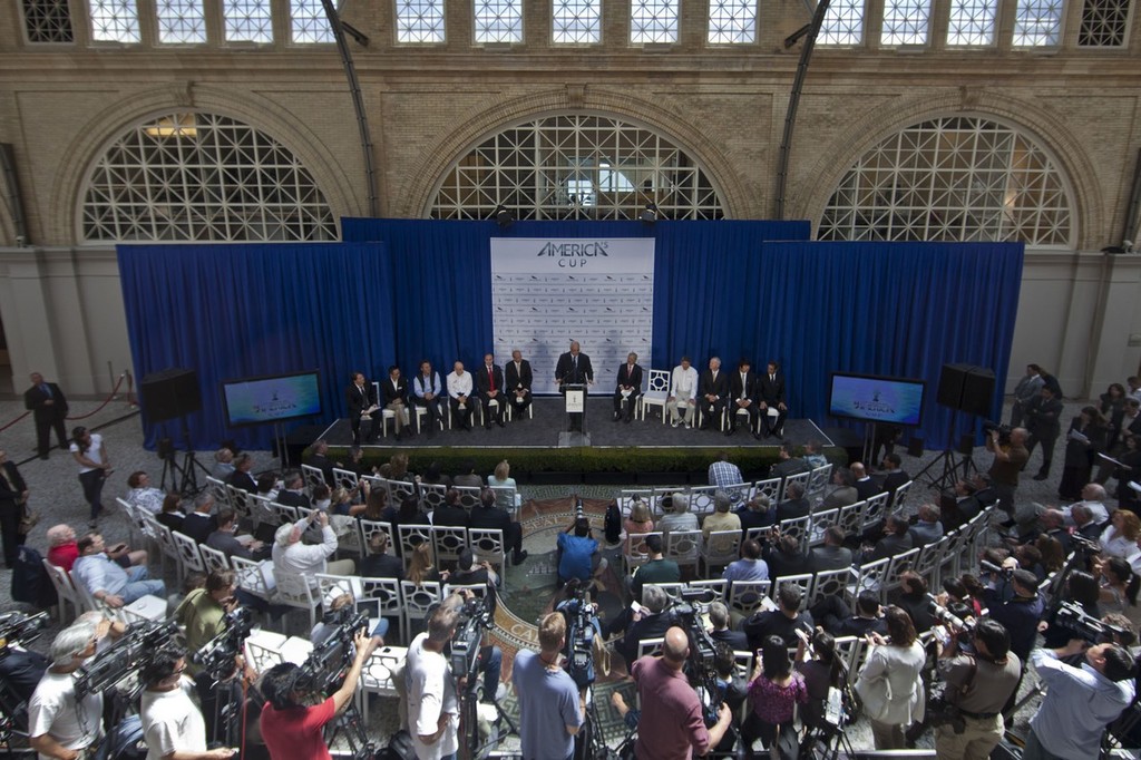 34th America’s Cup - Competitors announcement press conference at San Francisco Ferry building © ACEA - Photo Gilles Martin-Raget http://photo.americascup.com/