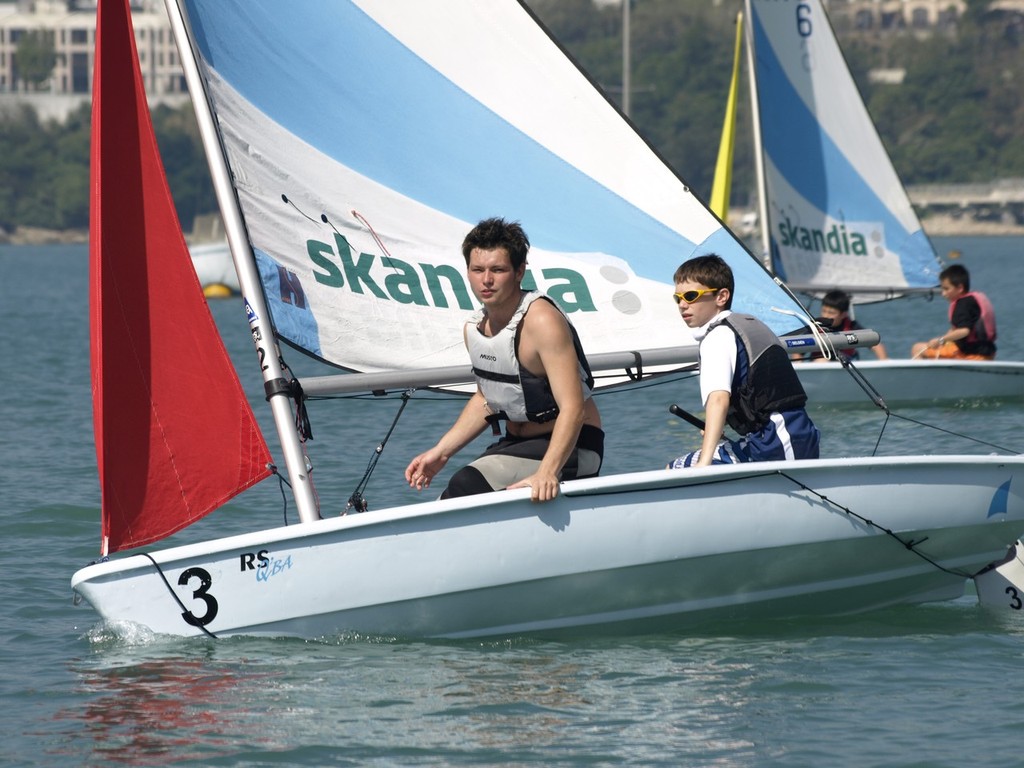 One of the school teams competing in the 2010 Inter-Schools Sailing Festival © Richard Knight/RHKYC