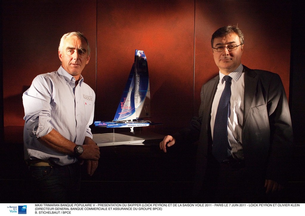 Maxi Trimaran Banque Populaire V - Presentation Du Skipper (Loick Peyron) Et De La Saison Voile 2011 photo copyright BPCE taken at  and featuring the  class