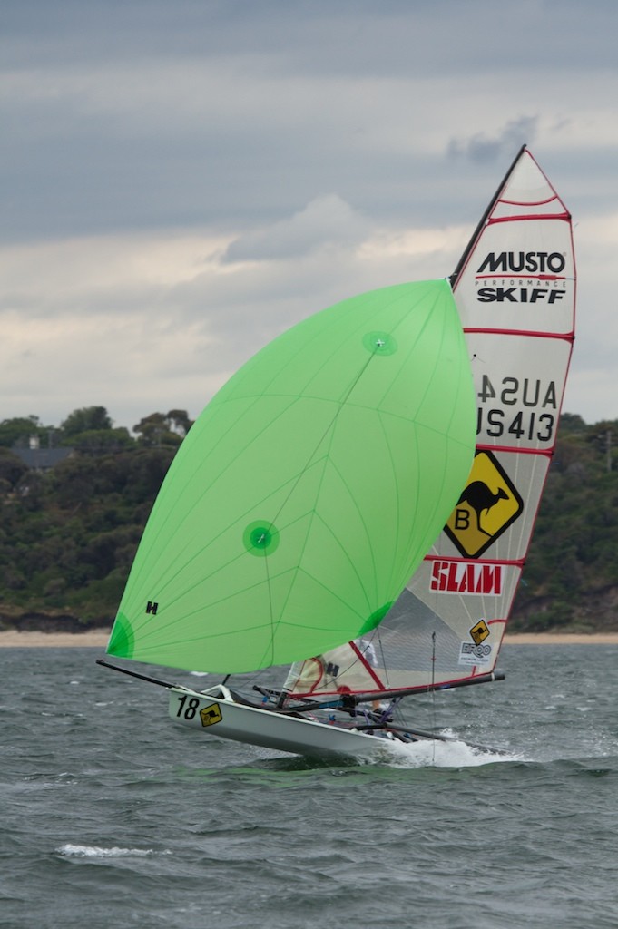 Matt Hosie (AUS) - 2011 Musto Skiff World Championships, Melbourne - Day 2 © Shane Baker Photographs http://www.shanebaker.net