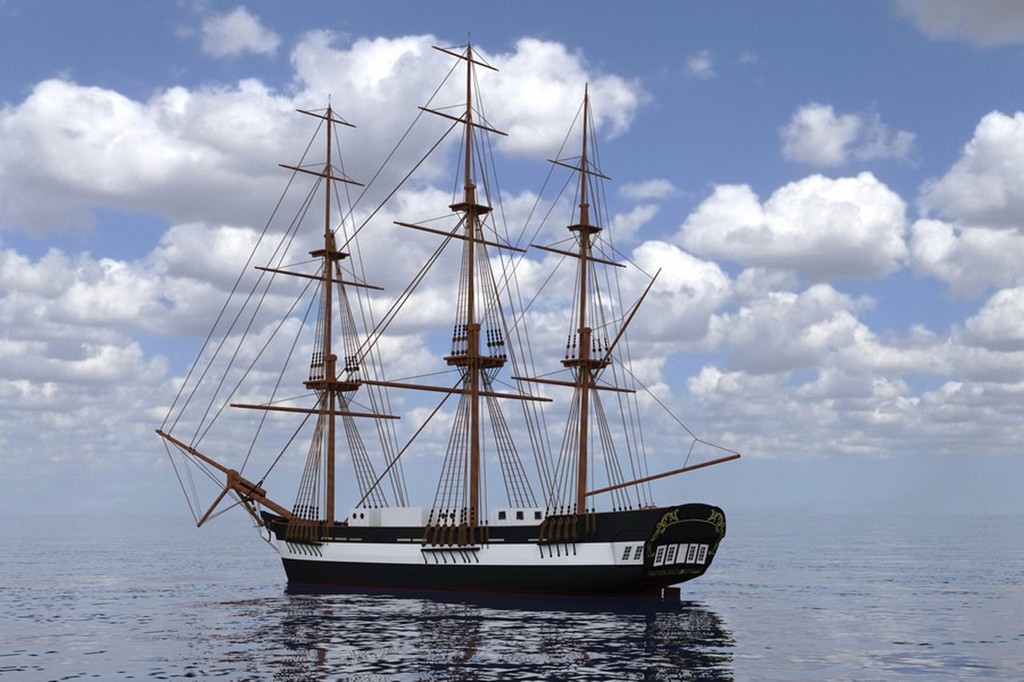 OHPRI Oliver Hazard Perry Rhode Islands Rendering of the SSV Oliver Hazard Perry © Paul Fuchs on behalf of OHPRI