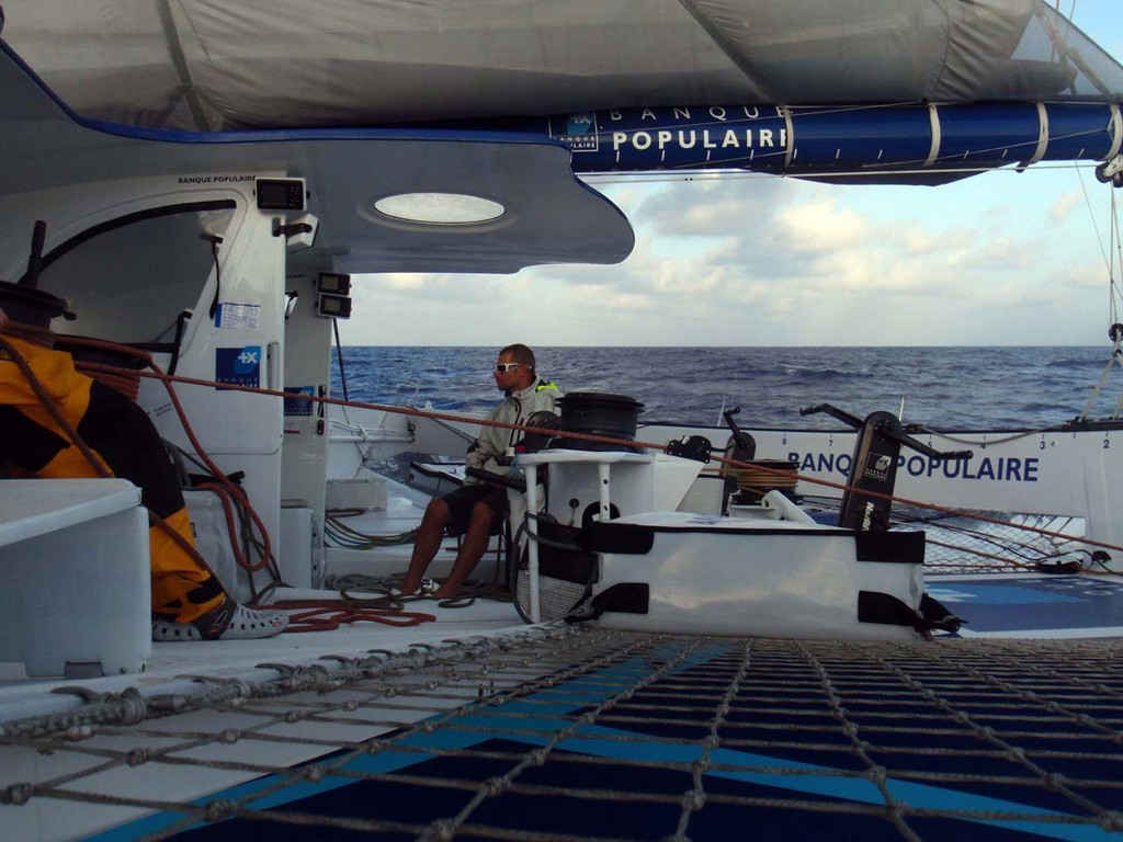 Crew of Maxi Banque Populaire V - Jules Verne Trophy 2011-12 &copy; BPCE