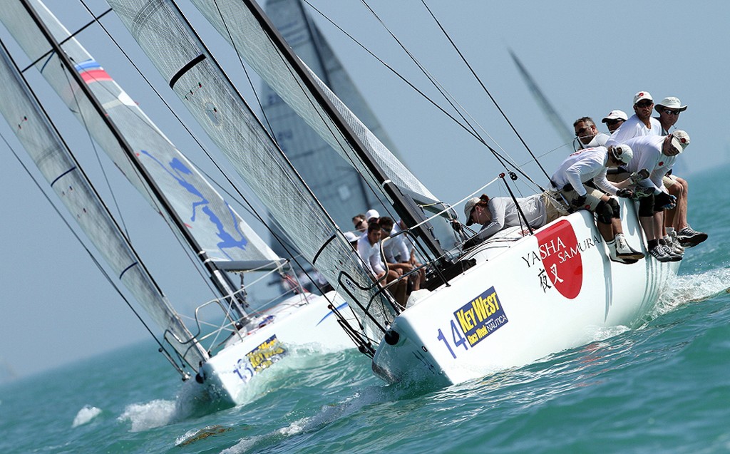 (Right to left) Yukihiro Ishida | Yasha Samurai, John Kilroy | Samba Pa Ti - Key West Race Week 2011 &copy; JOY / IM32CA http://melges32.com/