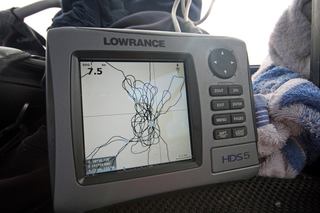 Once you get a hook-up it pays to GPS mark the location. This will give you a visual track to work over to continue catching fish from the school. photo copyright  Jarrod Day www.jarrodday.com taken at  and featuring the  class
