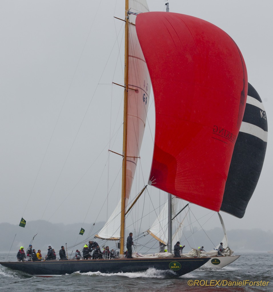Sphinx (G 4), 1939, 12mR, Gorm Gondesen/Jochen Frank (Flensburg, Germany)
Evaine (K 2), 1936, 12mR, Andreas Wehner (Kiefersfelden, Germany) photo copyright  Rolex/Daniel Forster http://www.regattanews.com taken at  and featuring the  class