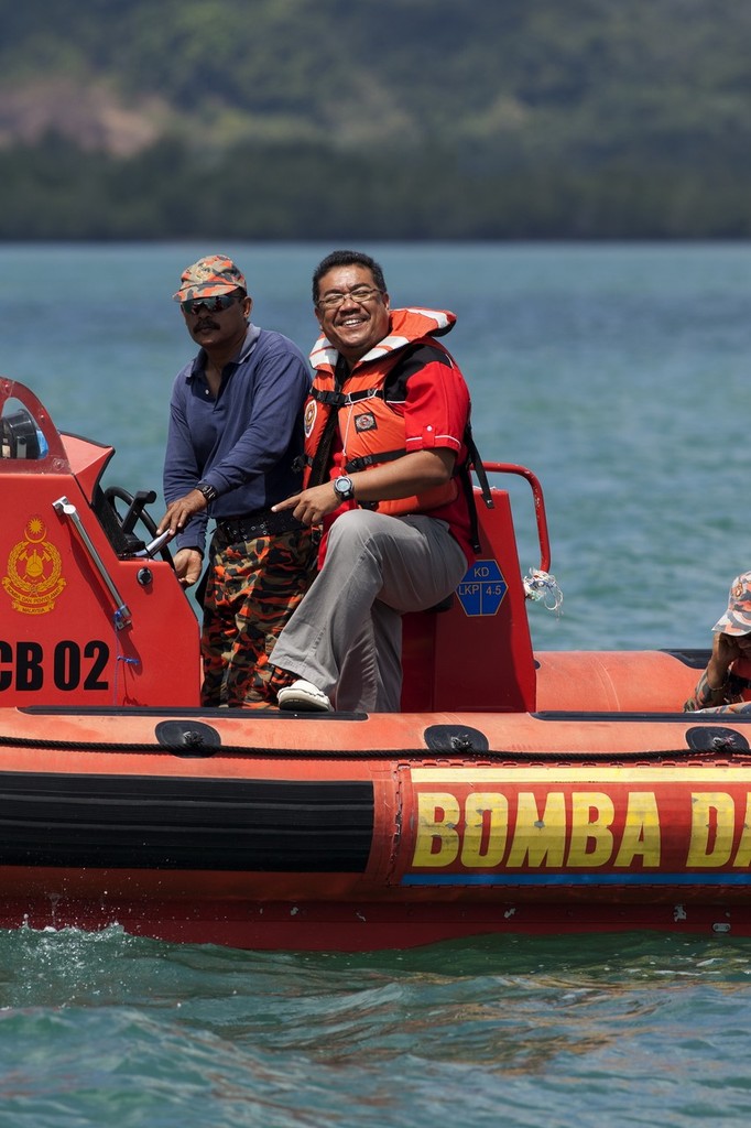 Royal Langkawi International Regatta 2011. Race Director gets out on the water for a change.  © Guy Nowell http://www.guynowell.com