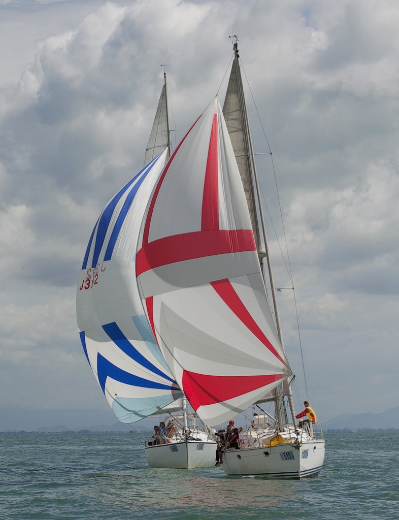 Raja Muda Selangor International Regatta 2011 - Penang-Langkawi Race start - Fortissimo 8 and Panacea (right) © Guy Nowell / RMSIR
