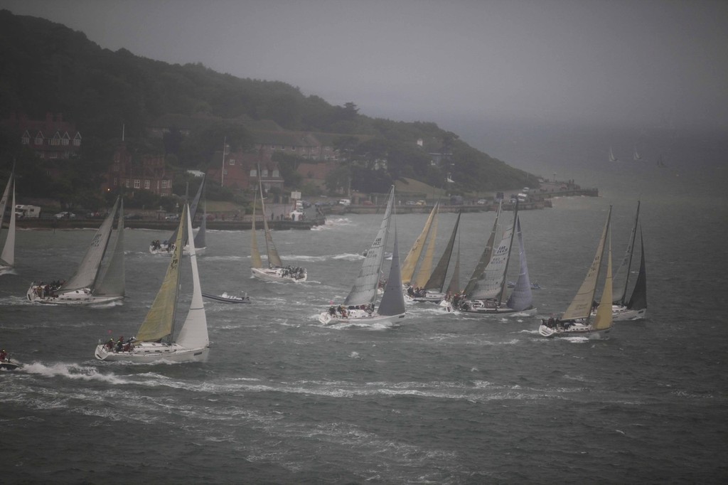 20110625  Copyright onEdition 2011©
Free for editorial use image, please credit: TH Martinez/Sea&Co/onEdition

The Fleet during the J.P. Morgan Asset Management Round the Island Race.

The J.P. Morgan Asset Management Round the Island Race (Saturday 25th June) is the 4th largest participation sporting event in the UK. Organised by the Island Sailing Club, it is dubbed ÔBritain's favourite yacht raceÕ, attracting over 1,800 yachts and 16,000 competitors. They come to compete in the notorious 50 n photo copyright TH Martinez/Sea&Co/onEdition taken at  and featuring the  class