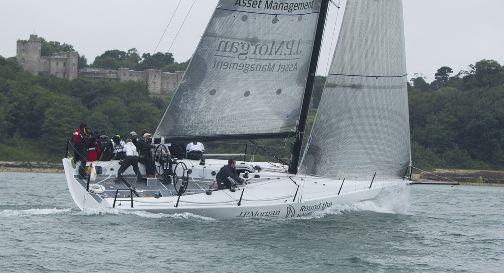 Ben Ainslie at the J.P. Morgan Asset Management Round the Island Race © onEdition http://www.onEdition.com