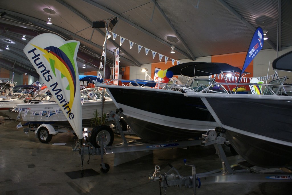 Regular exhibitor Hunts Marine was again to the fore with an impressive display. photo copyright Bob Wonders taken at  and featuring the  class
