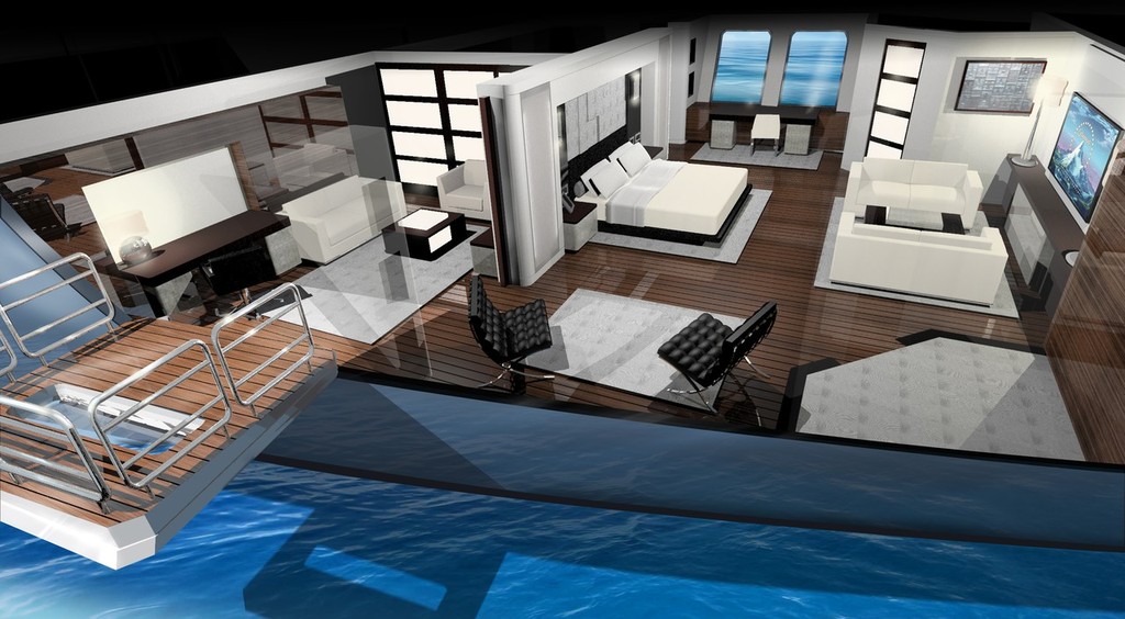 Ruea 75m - Master Suite photo copyright Ruea Yachts taken at  and featuring the  class