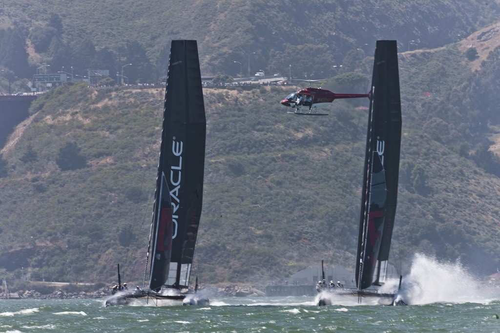  Oracle Sailing AC45 first trials in the bay © ACEA - Photo Gilles Martin-Raget http://photo.americascup.com/