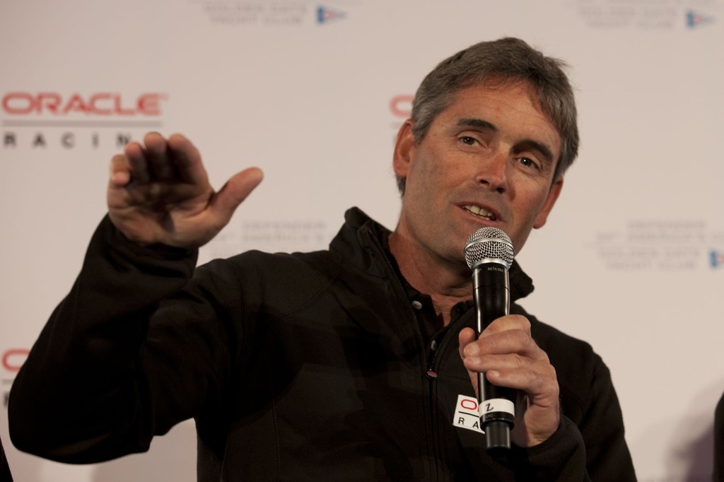 Russell Coutts - ORACLE Racing press conference at GGYC © ACEA - Photo Gilles Martin-Raget http://photo.americascup.com/