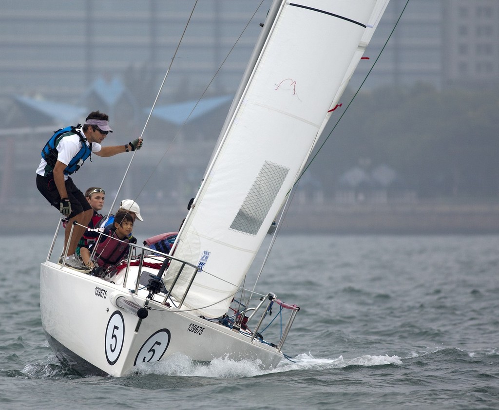 RHKYC Spring Regatta 2011 - Looking for the mark - RHKYC Cadet Squad sailors, Sharks Footloose ©  RHKYC/Guy Nowell http://www.guynowell.com/