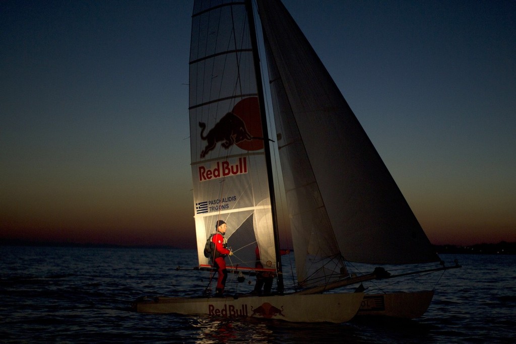 Iordanis Paschalides and Kostas Trigonis, challenged their stamina managing to complete an unprecedented sea marathon © Samo Vidic for Red Bull Content Pool