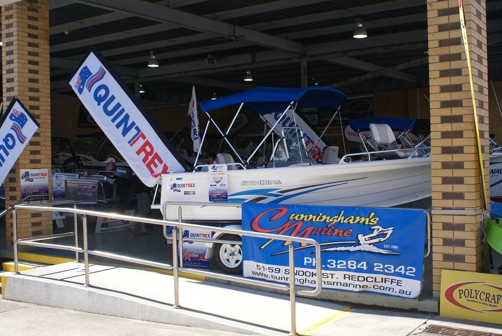 The ``tinnies from Quinnnie`` featured in an impressive display by Cunningham&rsquo;s Marine. photo copyright Bob Wonders taken at  and featuring the  class