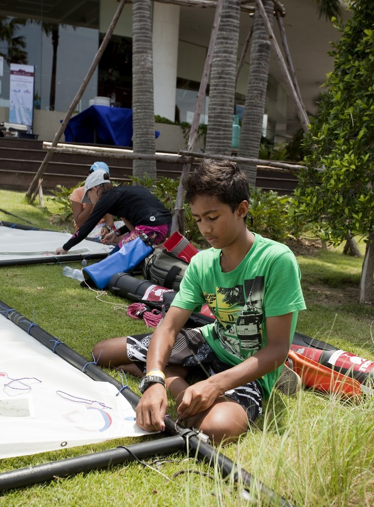 Top of the Gulf Regatta 2011 - getting ready to race. Optimist class © Guy Nowell/Top of the Gulf