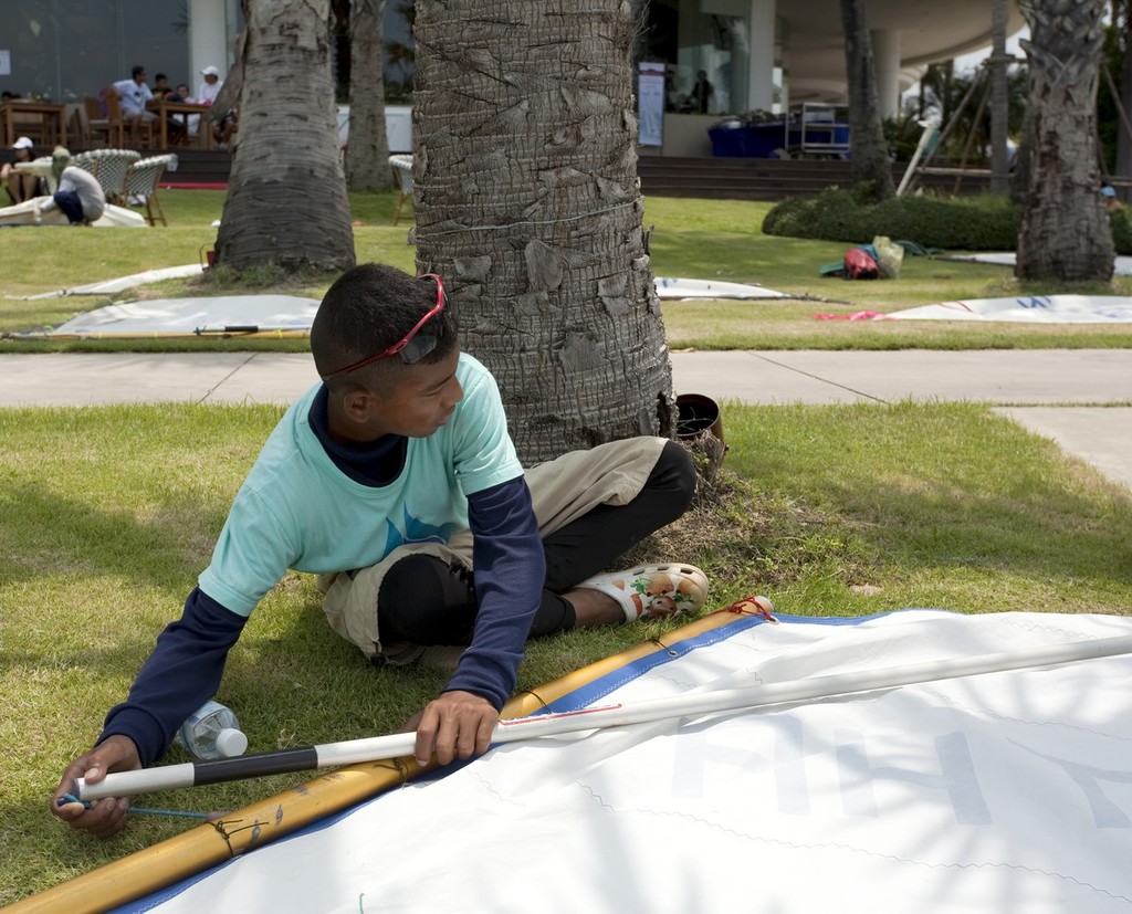 Top of the Gulf Regatta 2011 - getting ready to race. Optimist class © Guy Nowell/Top of the Gulf