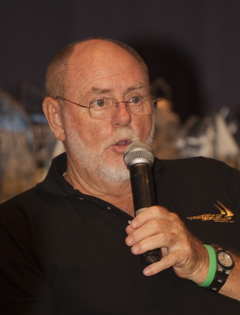 Top of the Gulf Regatta 2011- Regatta Chairman Bill Gasson makes a point © Guy Nowell/Top of the Gulf