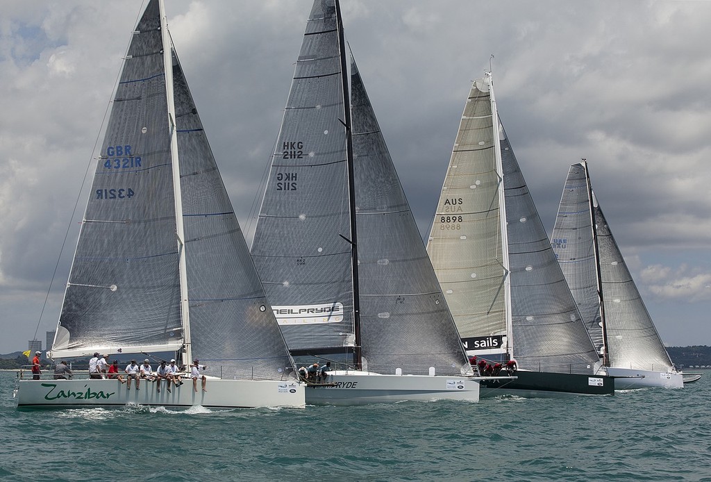 Top of the Gulf Regatta 2011 - a perfect line up for an IRC 1 start - Zanzibar, HiFi, Evolution Racing, Team Premier © Guy Nowell/Top of the Gulf