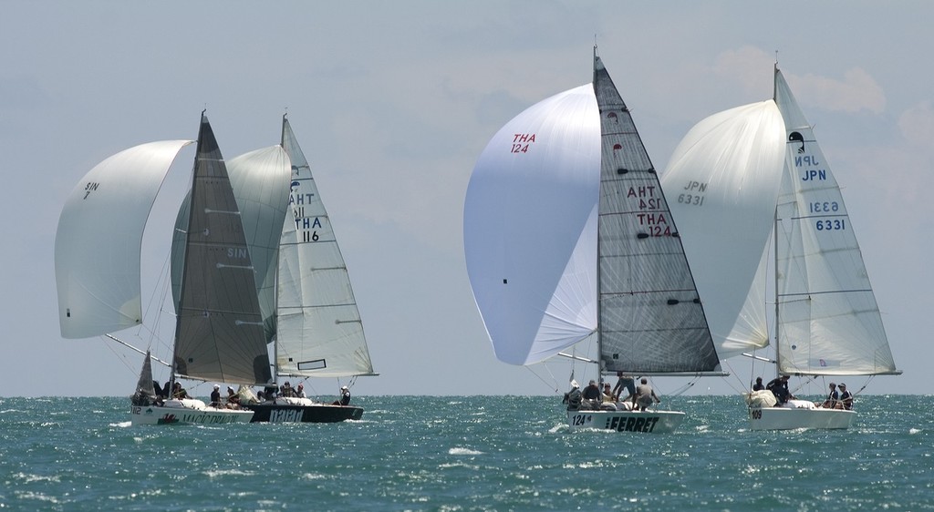 Top of the Gulf Regatta 2011 - Platus scrapping it on the run © Guy Nowell/Top of the Gulf