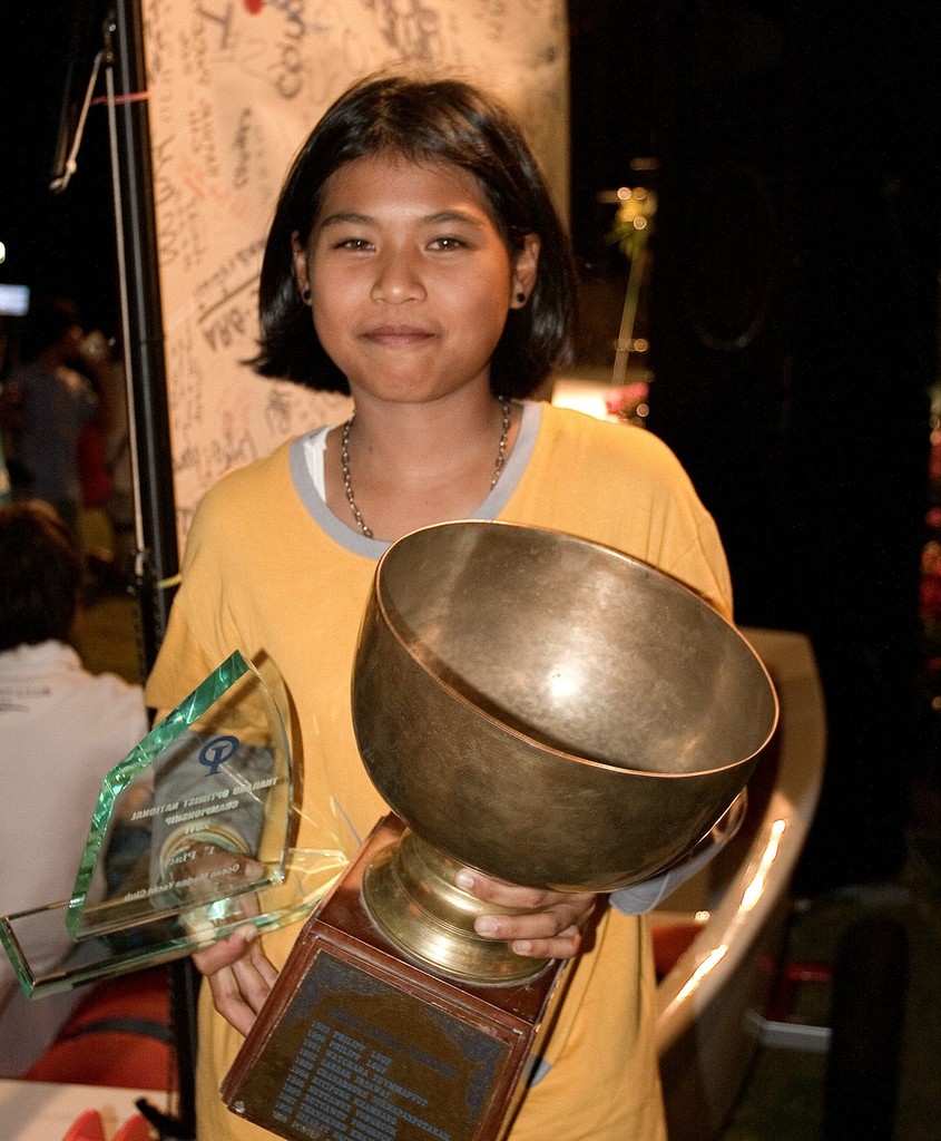 A new Thailand Optimist Champion for 2011 - Chaninat Poolsirikot © Guy Nowell http://www.guynowell.com