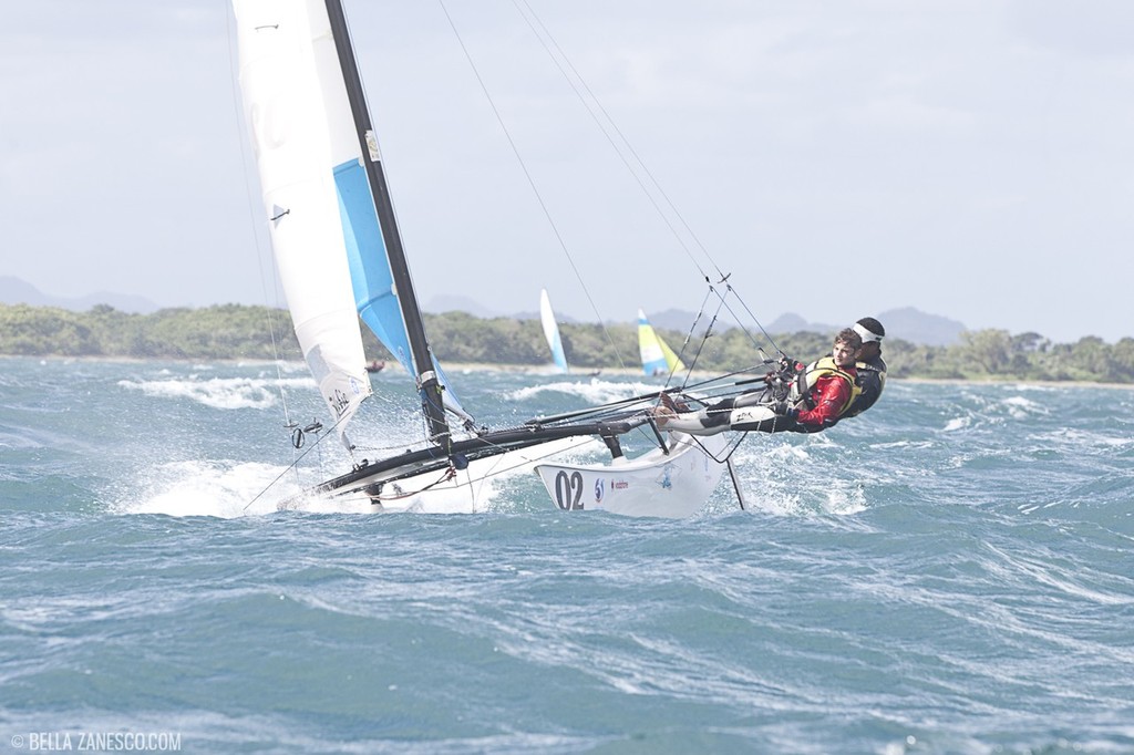 Top 3 finisher - Teiva Veronique & Jennifer Delattre from Tahiti - John Philp (JP) photo copyright Bella Zanesco taken at  and featuring the  class