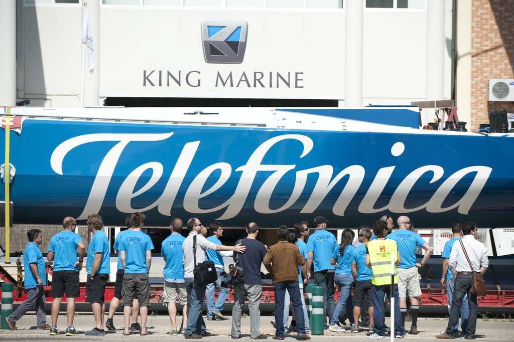 Team Telefonica transports their 3rd generation Volvo Open 70 from King Marine in Alginet, to Volvo Ocean Race headquarters in Alicante.  © Volvo Ocean Race http://www.volvooceanrace.com
