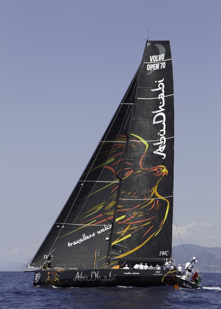 Abu Dhabi Ocean Racing unveils their Farr designed, state-of-the-art Abu Dhabi Ocean Racing, Volvo Open 70, in Portofino, Italy. © Volvo Ocean Race http://www.volvooceanrace.com