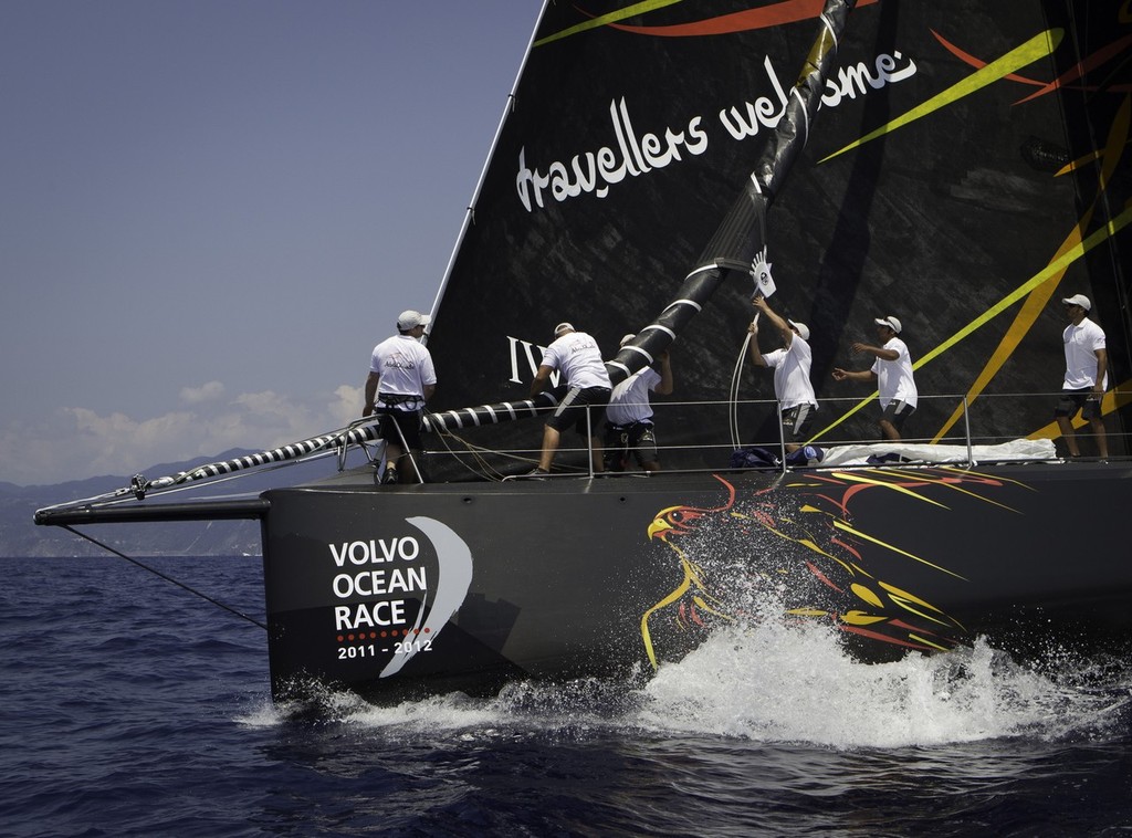 Abu Dhabi Ocean Racing unveils their Farr designed, state-of-the-art Abu Dhabi Ocean Racing, Volvo Open 70, in Portofino, Italy. © Volvo Ocean Race http://www.volvooceanrace.com