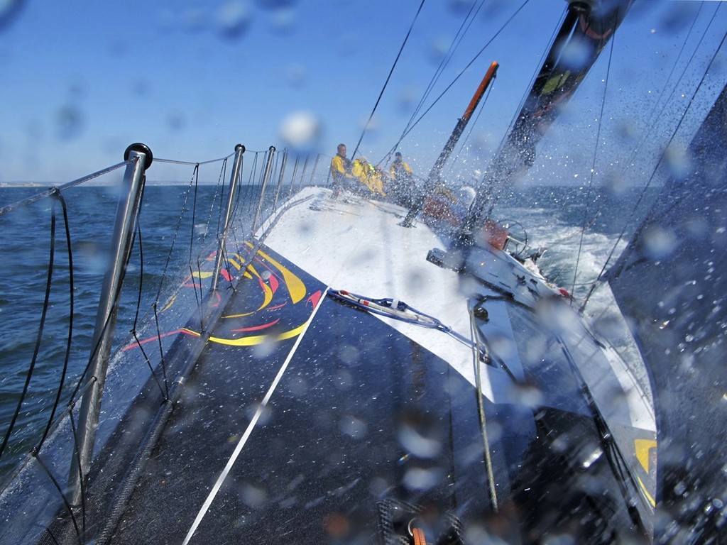 Abu Dhabi training at their camp in Cascais. © Volvo Ocean Race http://www.volvooceanrace.com