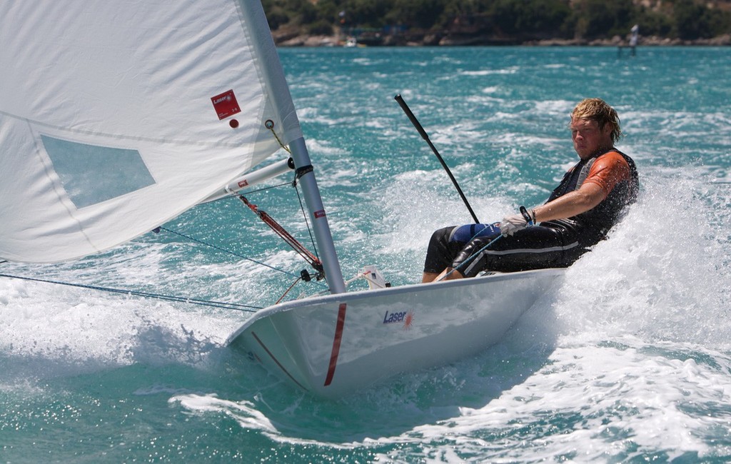 Wildwind Staff member Rob Spencer Laser - Vassiliki Watersports Festival © Chris Morgan