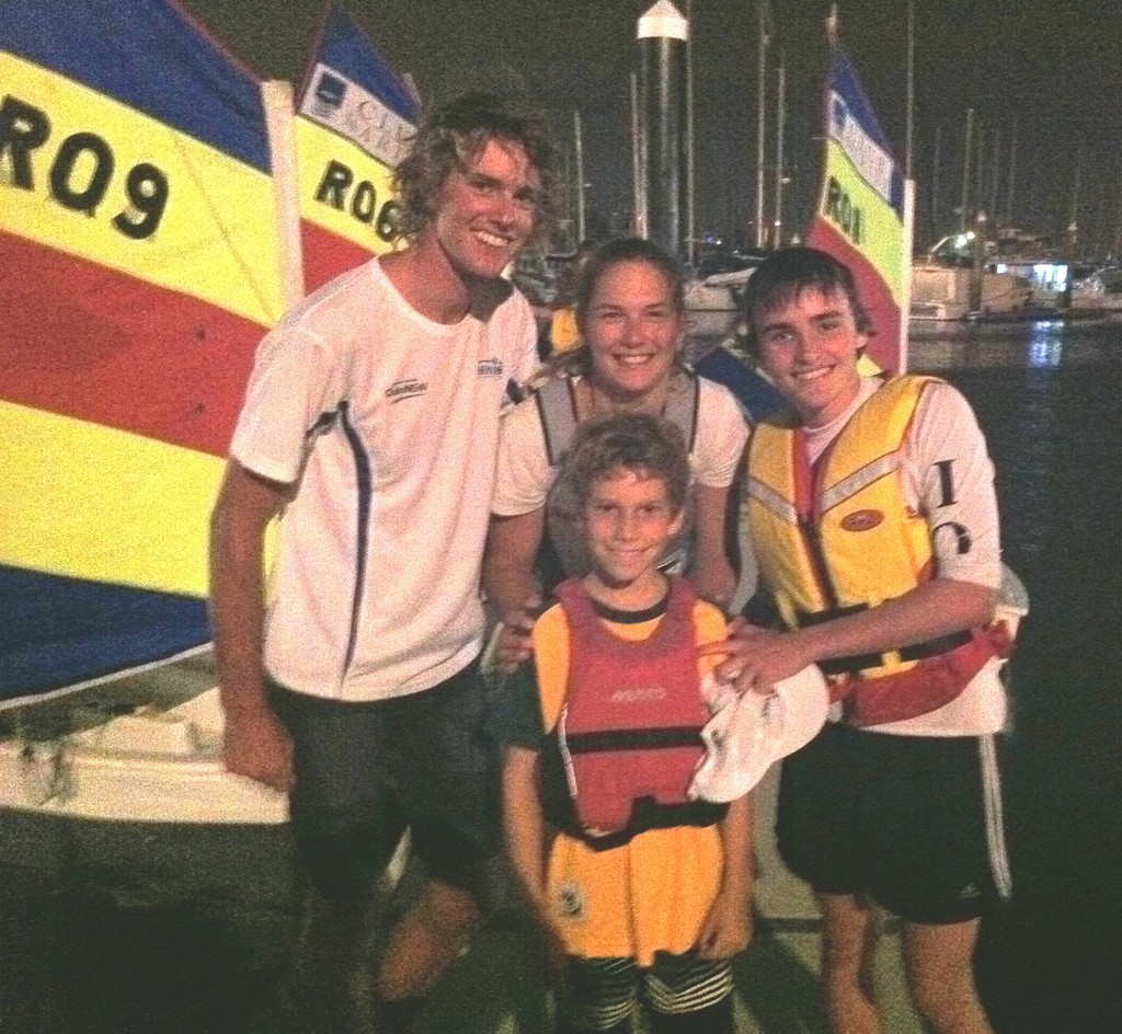 Will Ryan, Mareika Jongens, Josh van Roon, Daniel Stevenson - 470 Australian Championship - Optimist Challenge photo copyright Suellen Hurling  taken at  and featuring the  class